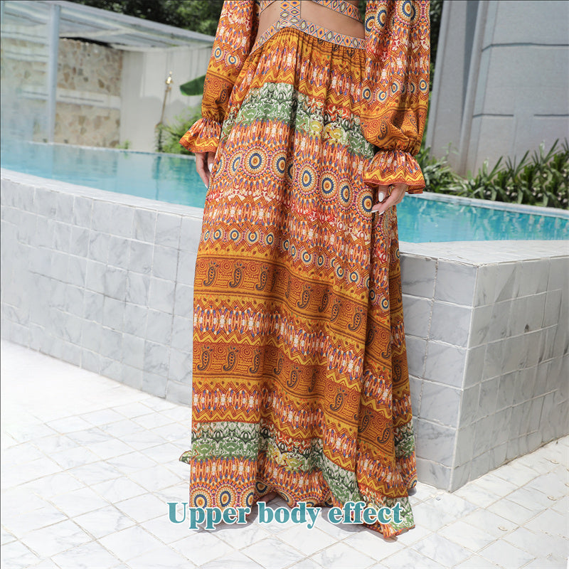 Women’s Floral Large Hem Maxi Dress