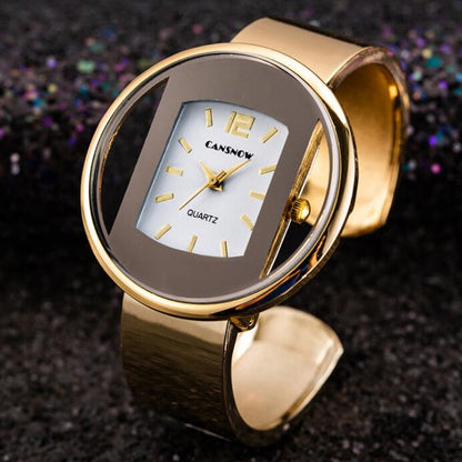 Luxury Women’s Bracelet Watch Gold Silver Dial UK