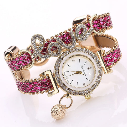 FanTeeDa Women’s Rhinestone Bracelet Watch – Fashion Quartz Wristwatch