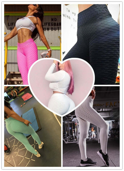 Booty Lifting Scrunch Leggings  Anti-Cellulite High Waist Gym Wear