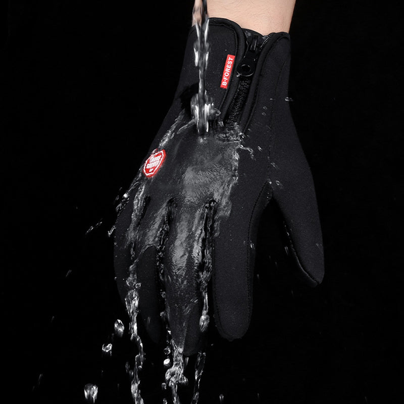 Winter Touch Screen Motorcycle Gloves – Waterproof Fleece Riding Gloves