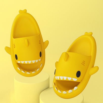Cartoon Shark Slippers  Funny Soft Indoor & Outdoor Shoes for Couples