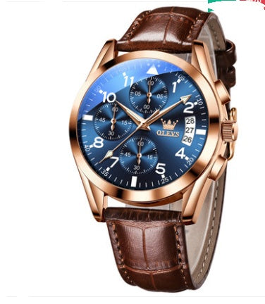 OLEVS Luxury Men’s Quartz Watch – Waterproof Fashion Wristwatch