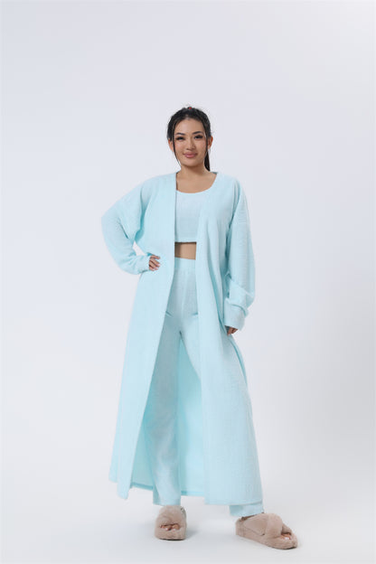 Women’s Cozy 3 Piece Pajama Set – Warm Lounge Wear Matching Set