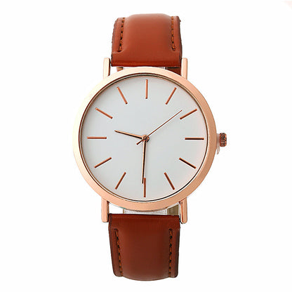 Women’s Simple Quartz Dress Watch – Minimalist Fashion Wristwatch