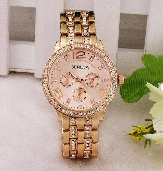 Exquisite Rhinestone Wrist Watch – Luxury Fashion Quartz Watch for Women