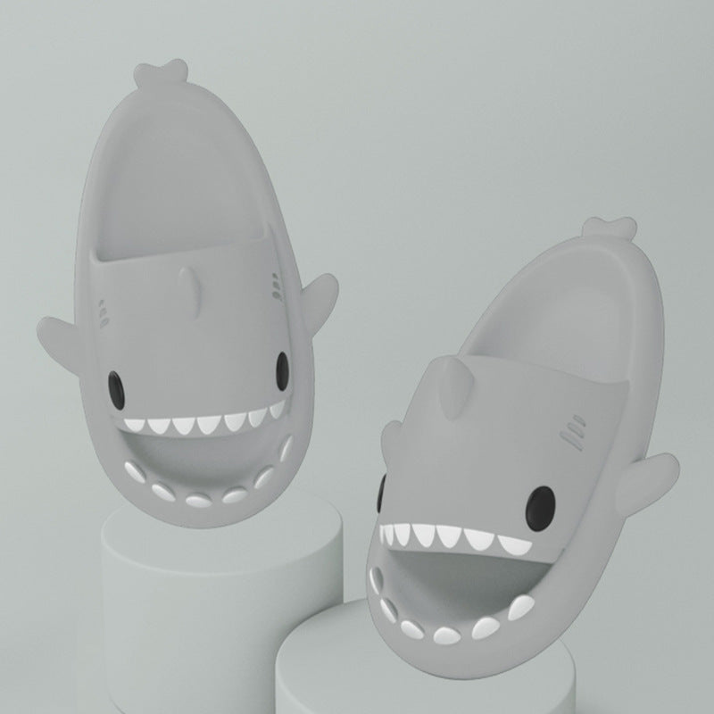 Cartoon Shark Slippers  Funny Soft Indoor & Outdoor Shoes for Couples