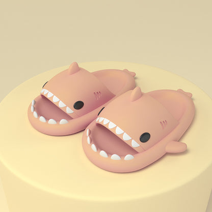 Cartoon Shark Slippers  Funny Soft Indoor & Outdoor Shoes for Couples