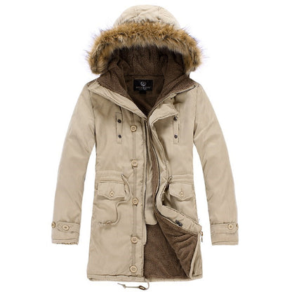 Men’s Warm Winter Overcoat – Cotton Parka Jacket UK