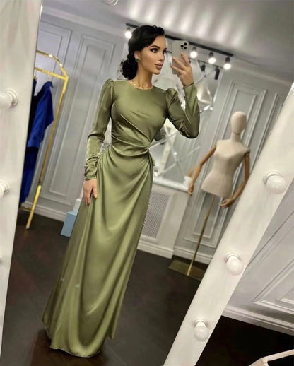 Waist Fitting Irregular Dress – Slim Elegant Party Dress