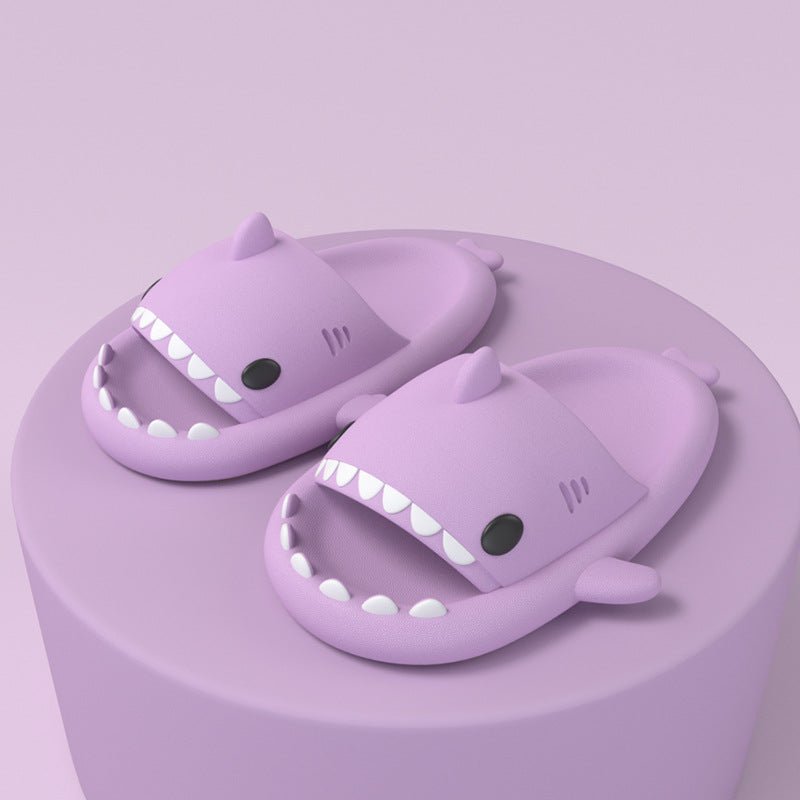 Cartoon Shark Slippers  Funny Soft Indoor & Outdoor Shoes for Couples