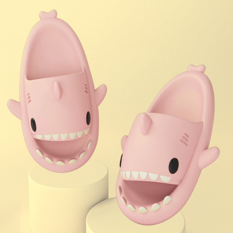 Cartoon Shark Slippers  Funny Soft Indoor & Outdoor Shoes for Couples