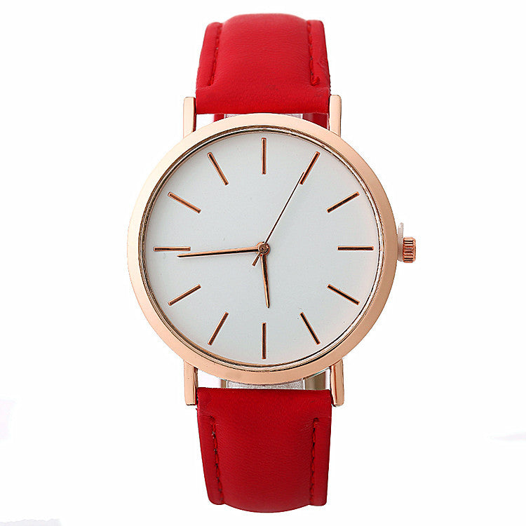 Women’s Simple Quartz Dress Watch – Minimalist Fashion Wristwatch