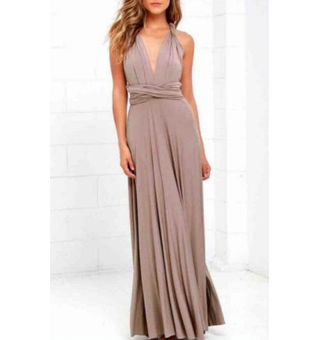 Sexy Backless Maxi Dress Women