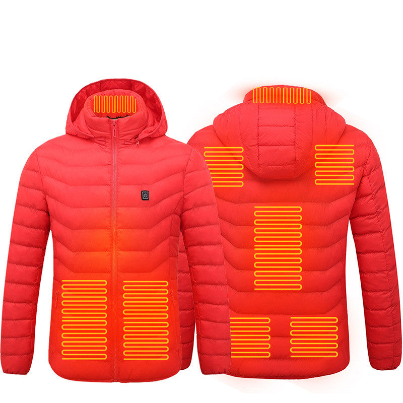 Men’s Heated Puffer Jacket – Electric 9 Zone Heating Winter Coat