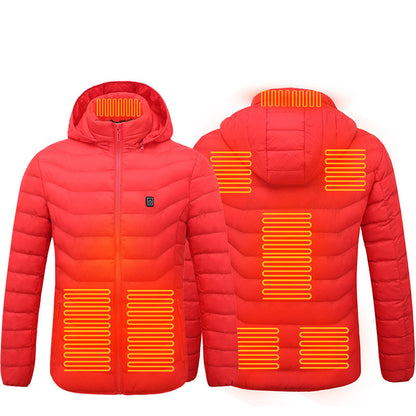 Men’s Heated Puffer Jacket – Electric 9 Zone Heating Winter Coat