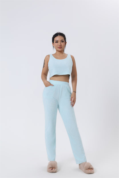 Women’s Cozy 3 Piece Pajama Set – Warm Lounge Wear Matching Set
