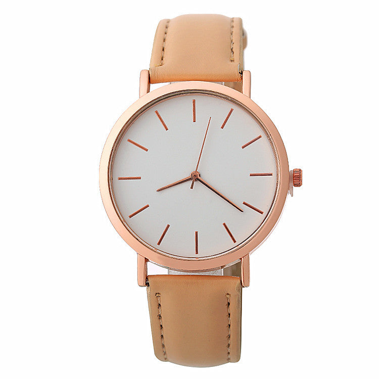 Women’s Simple Quartz Dress Watch – Minimalist Fashion Wristwatch