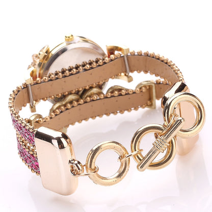 FanTeeDa Women’s Rhinestone Bracelet Watch – Fashion Quartz Wristwatch