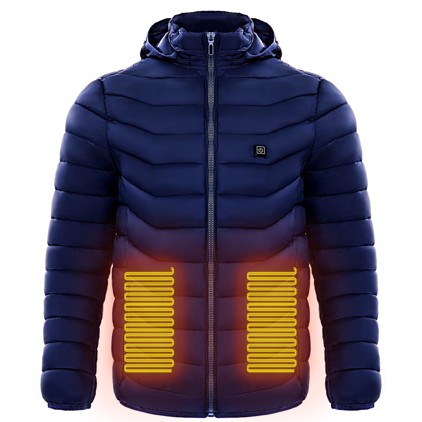 Men’s Heated Puffer Jacket – Electric 9 Zone Heating Winter Coat