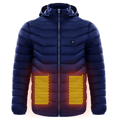 Men’s Heated Puffer Jacket – Electric 9 Zone Heating Winter Coat