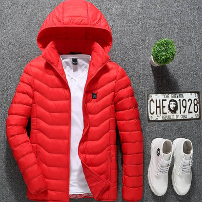 Men’s USB Heated Jacket – Electric Thermal Winter Heating Coat