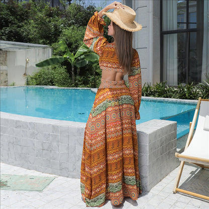 Women’s Floral Large Hem Maxi Dress