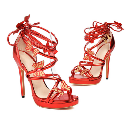 Sabrina Butterfly Heels – Women’s Elegant High Heel Sandals