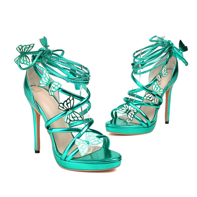 Sabrina Butterfly Heels – Women’s Elegant High Heel Sandals