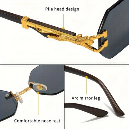 Noir Gold-Plated Polarized Sunglasses