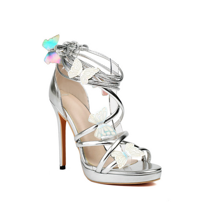 Sabrina Butterfly Heels – Women’s Elegant High Heel Sandals