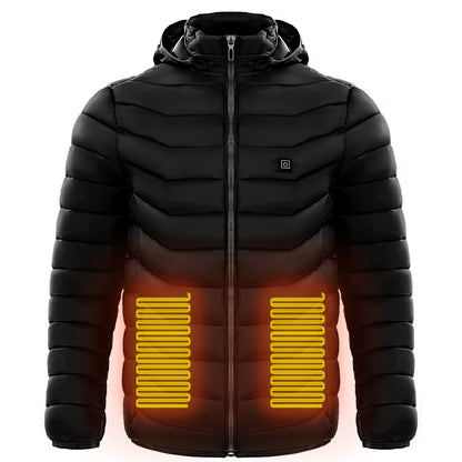 Men’s Heated Puffer Jacket – Electric 9 Zone Heating Winter Coat