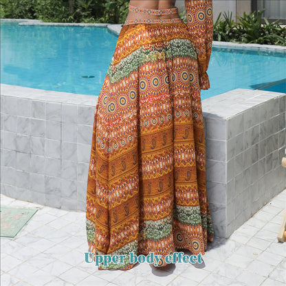 Women’s Floral Large Hem Maxi Dress