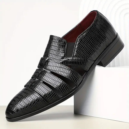 Oxford Ostrich Leather Loafers