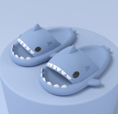 Cartoon Shark Slippers  Funny Soft Indoor & Outdoor Shoes for Couples