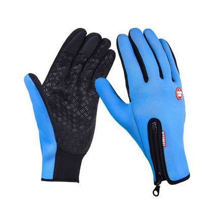 Winter Touch Screen Motorcycle Gloves – Waterproof Fleece Riding Gloves