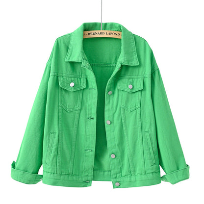 Women’s Denim Jacket – Spring Casual Stylish Denim Coat