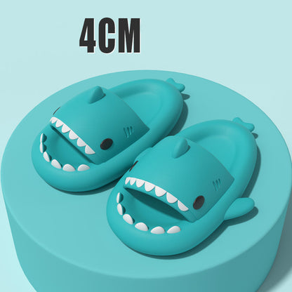 Cartoon Shark Slippers  Funny Soft Indoor & Outdoor Shoes for Couples
