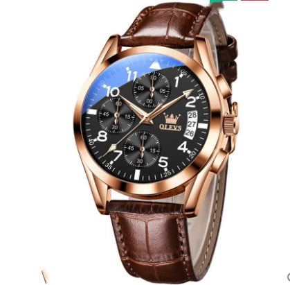 OLEVS Luxury Men’s Quartz Watch – Waterproof Fashion Wristwatch