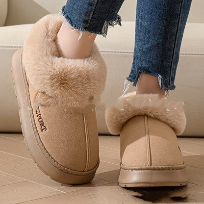 Women’s Cozy Plush Slippers – Faux Fur Soft Indoor Comfort Slides