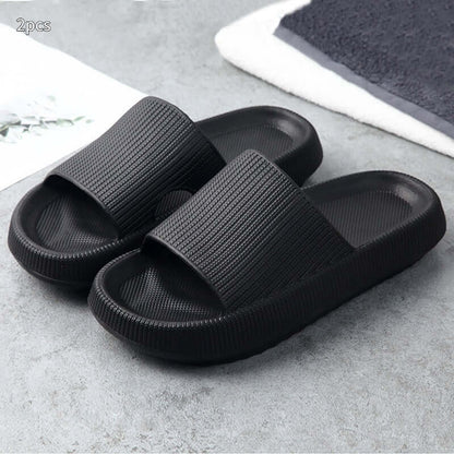 Soft Home Couple Slippers  Comfortable Indoor House Slippers