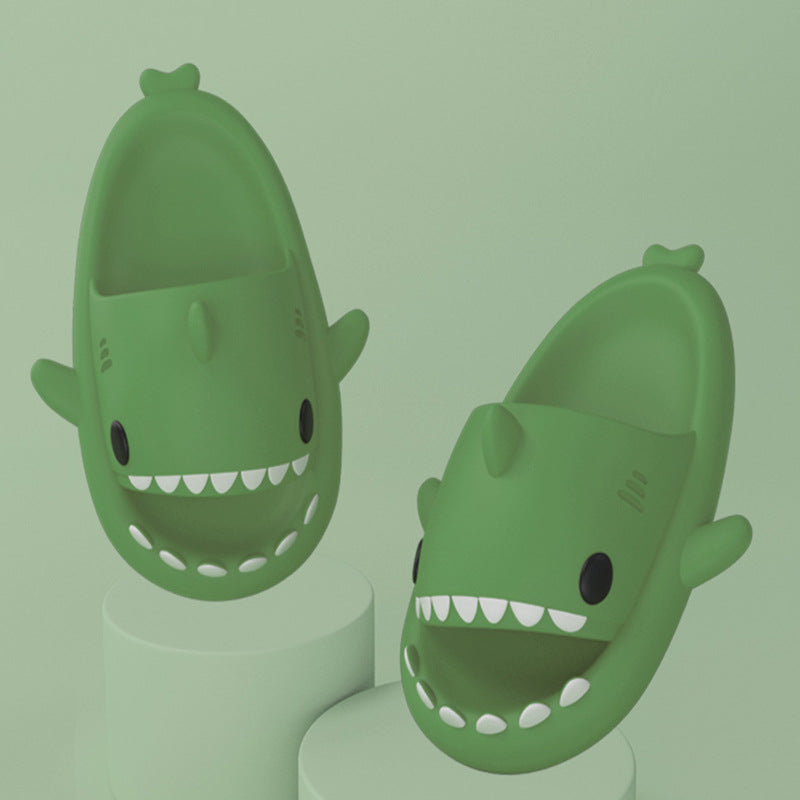 Cartoon Shark Slippers  Funny Soft Indoor & Outdoor Shoes for Couples