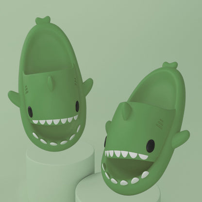 Cartoon Shark Slippers  Funny Soft Indoor & Outdoor Shoes for Couples
