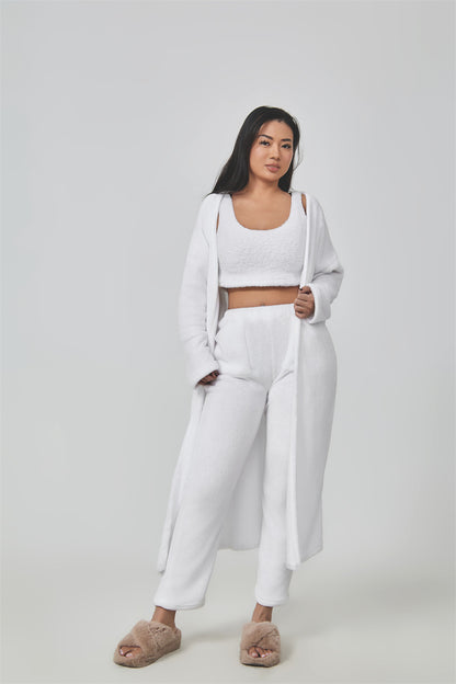 Women’s Cozy 3 Piece Pajama Set – Warm Lounge Wear Matching Set