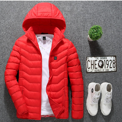 Men’s USB Heated Jacket – Electric Thermal Winter Heating Coat